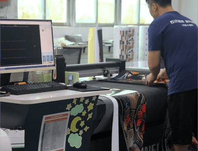 Self-adhesive wallpaper production workshop