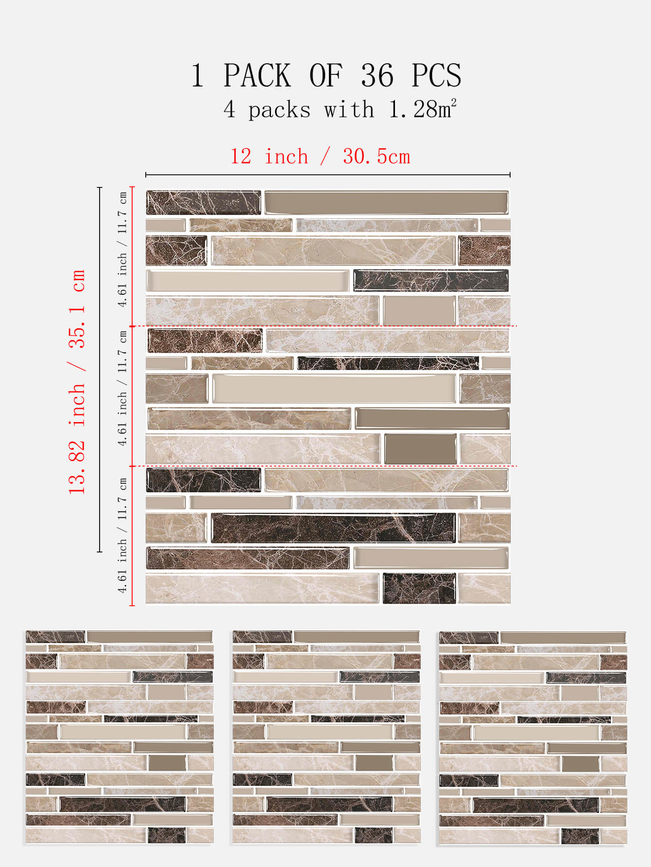 Self-Adhesive Stone Linear Mosaic Backsplash Tiles Manufacturer