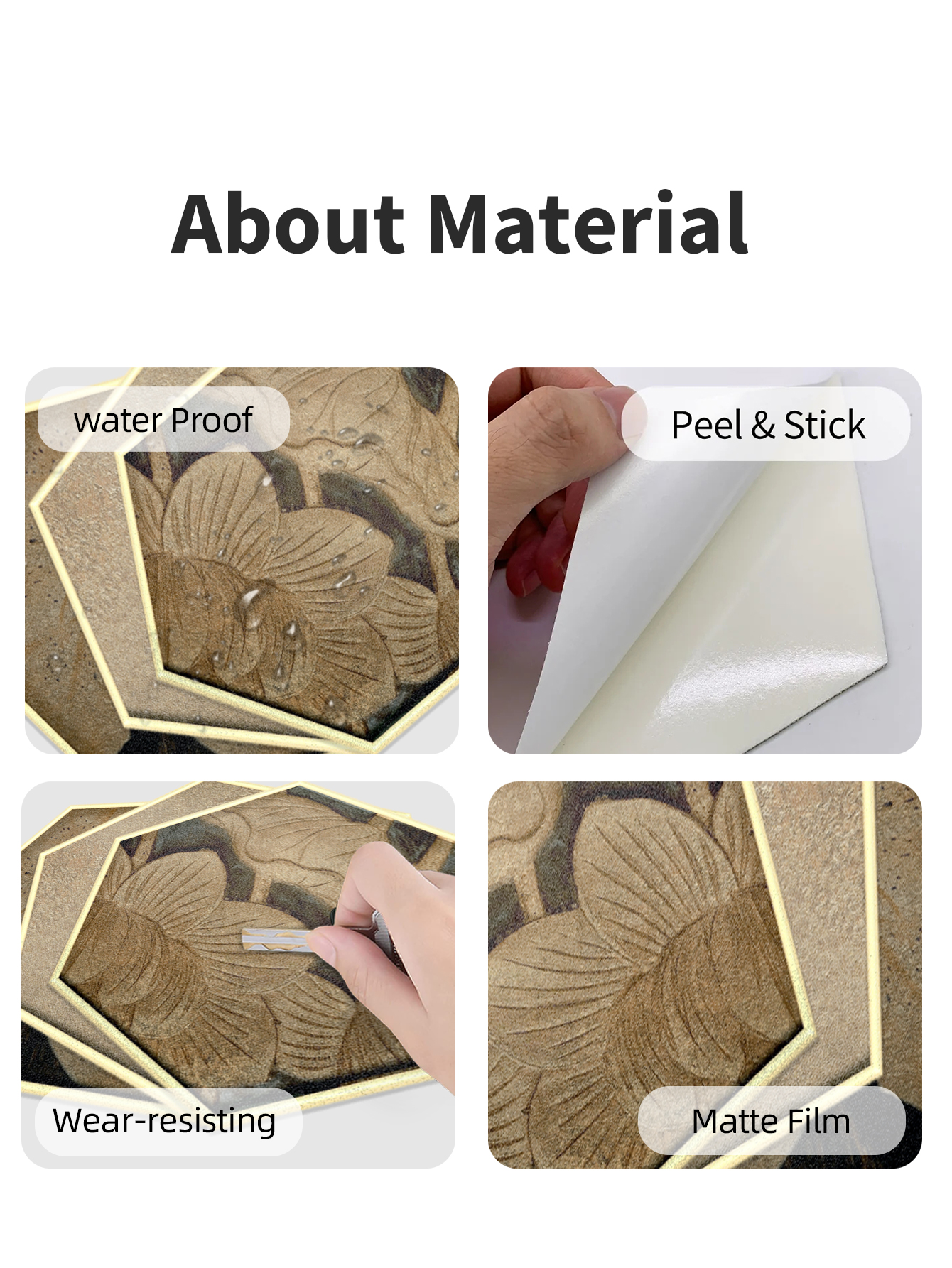 High Quality Floor Stickers Peel And Stick Manufacturer