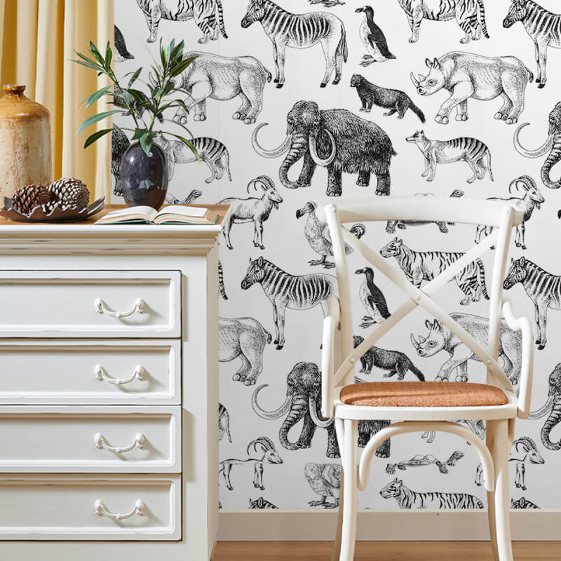 Custom China Factory Jungle Animals Wall Stickers