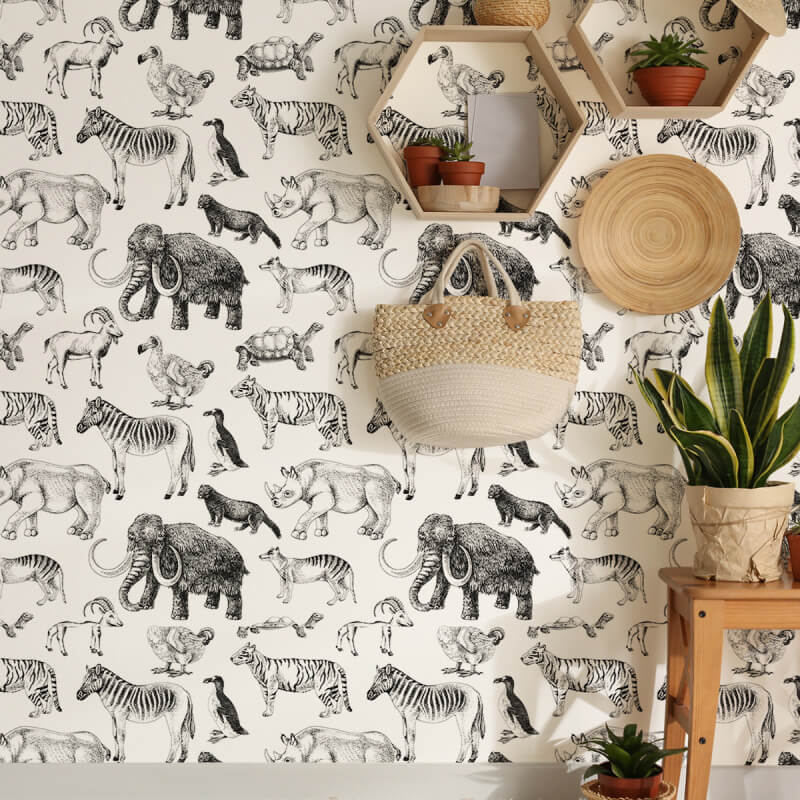 Custom China Factory Jungle Animals Wall Stickers