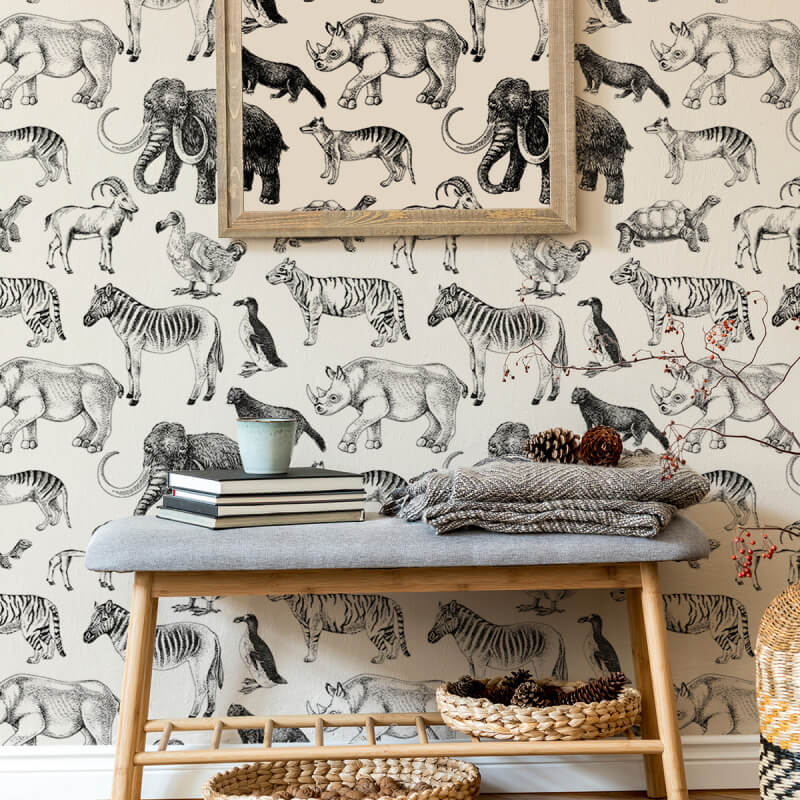 Custom China Factory Jungle Animals Wall Stickers