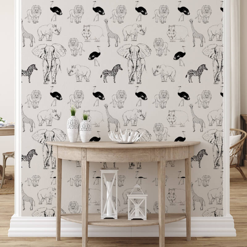 Factory Wholesale Custom Safari Wall Art Stickers