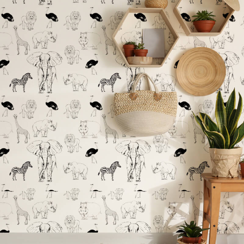 Factory Wholesale Custom Safari Wall Art Stickers