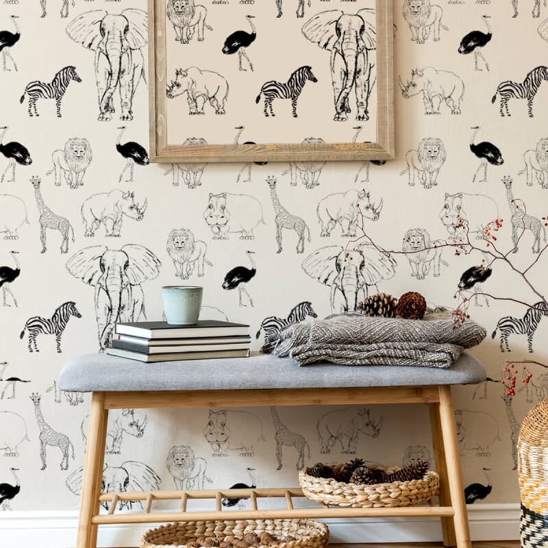 Factory Wholesale Custom Safari Wall Art Stickers