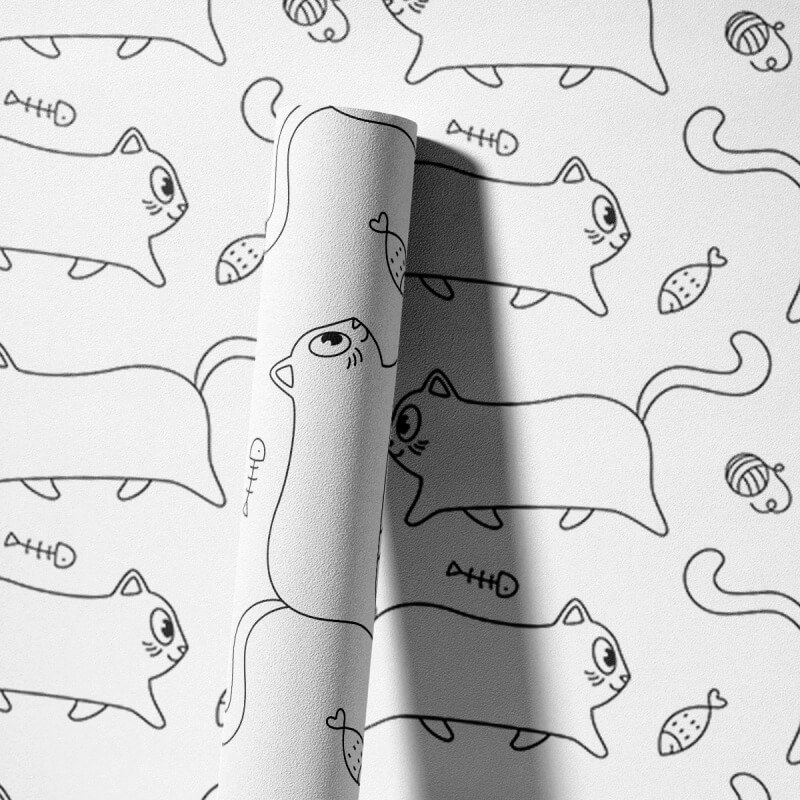 Factory Custom Cut Cat Wall Art Stickers