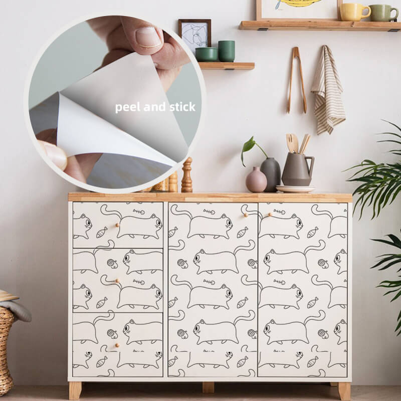 Factory Custom Cut Cat Wall Art Stickers