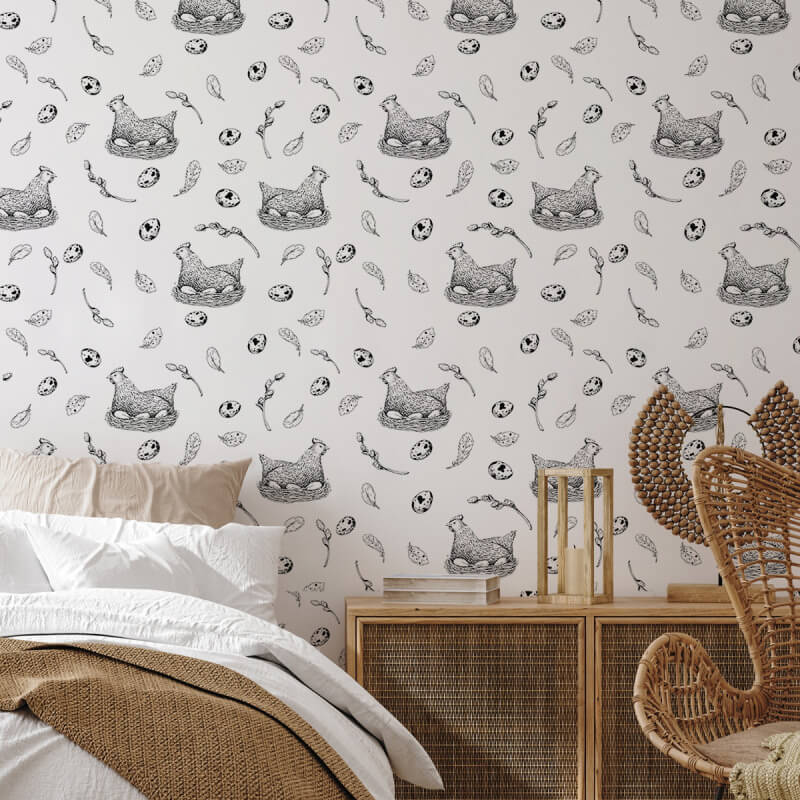 Wholesale Factory Price Farm Hen Animal Wall Decals Stickers