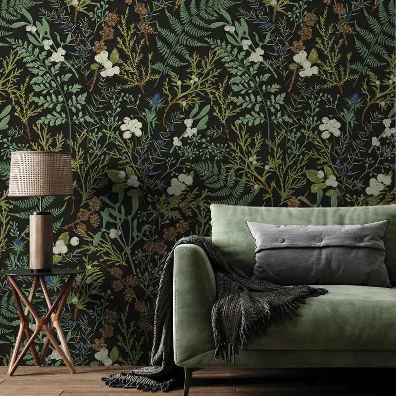 High-DPI Print Wholesale Botanical Self-Adhesive Wallpaper