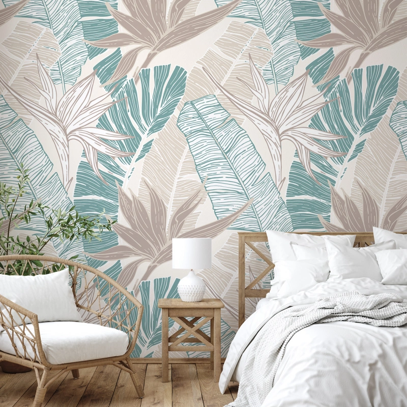 High-DPI Print Wholesale Botanical Self-Adhesive Wallpaper