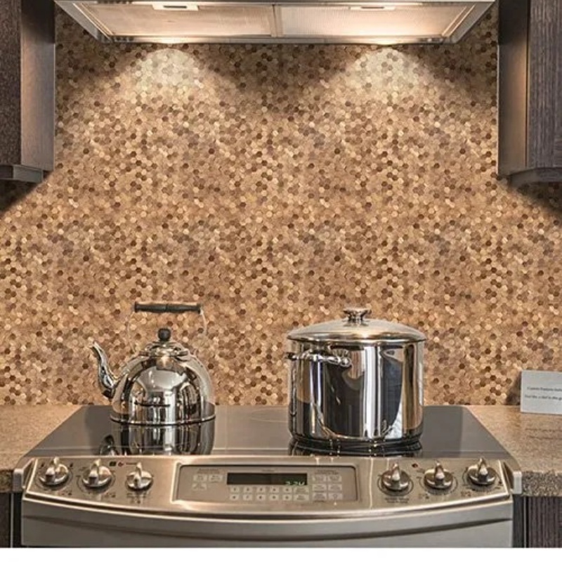 Heat-Resistant Metallic Hexagon Wall Tiles Manufacturer