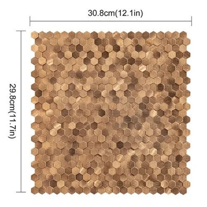 Heat-Resistant Metallic Hexagon Wall Tiles Manufacturer